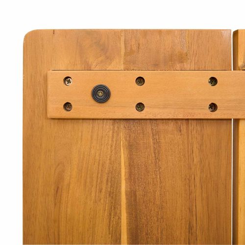 Постелка за баня Едноцветен Кафяво 59 x 40 см Дърво