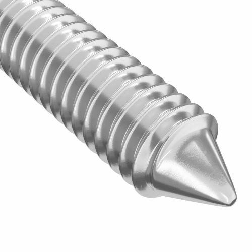 Винтове за мебели 2 pcs Сребрист M6 x 100 мм Стомана