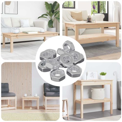 Шестоъгълни гайки 12 pcs Сребрист m8 Желязо