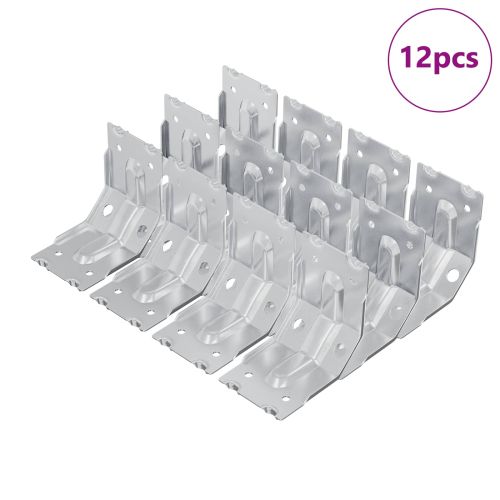 Държач 12 pcs Цинковано 106 x 55 x 1,5mm Стомана