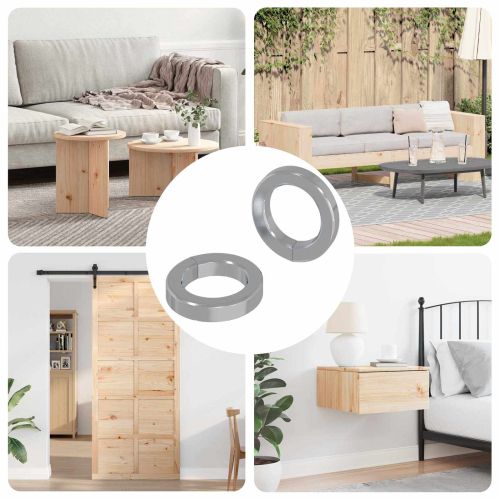 Пружинна шайба 2 pcs Бяло 13 x 1 мм Желязо