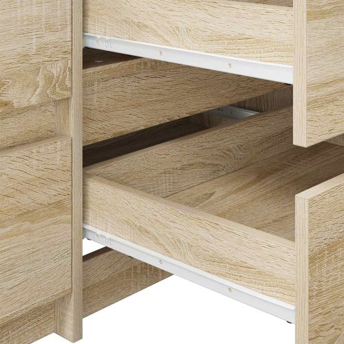 Плъзгач за чекмедже 63 pcs Бяло Стомана