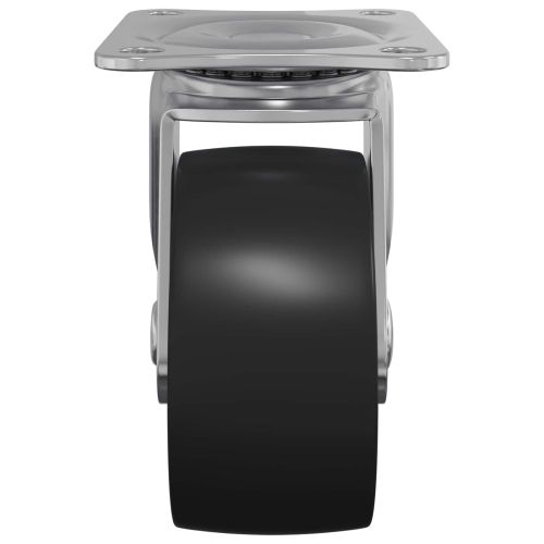 Въртящо се колело 2 pcs Сребрист 60 x 60 x 50 мм