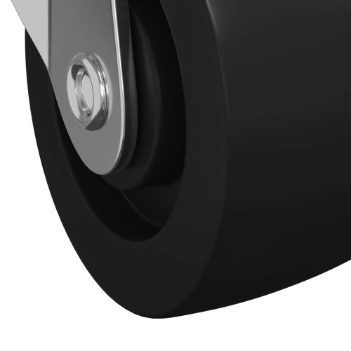 Въртящо се колело 2 pcs Сребрист 60 x 60 x 50 мм