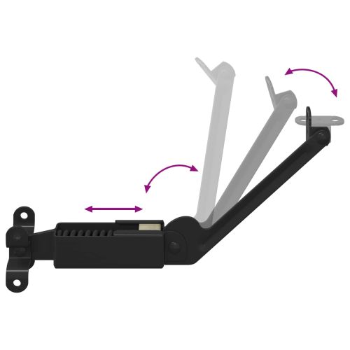 Панта за поддръжка на капак 2 pcs Черно 192 x 32 x 50 мм