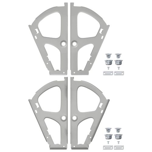 Панта за плъзгащ се шкаф 2 pcs Сребрист 235 x 155 x 30 мм