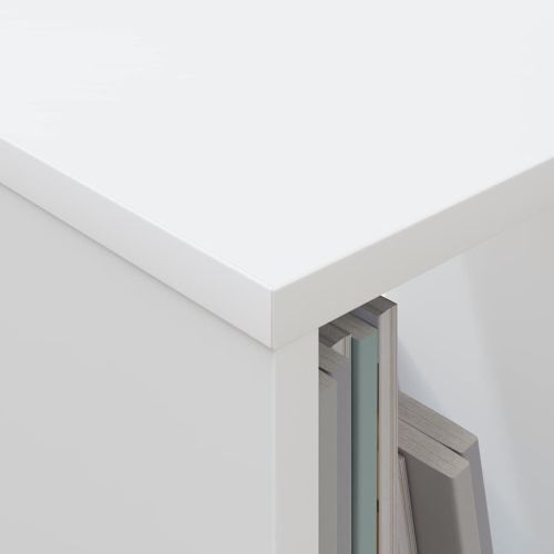 Етажерка за списания Бяло 102 x 30 x 45 см