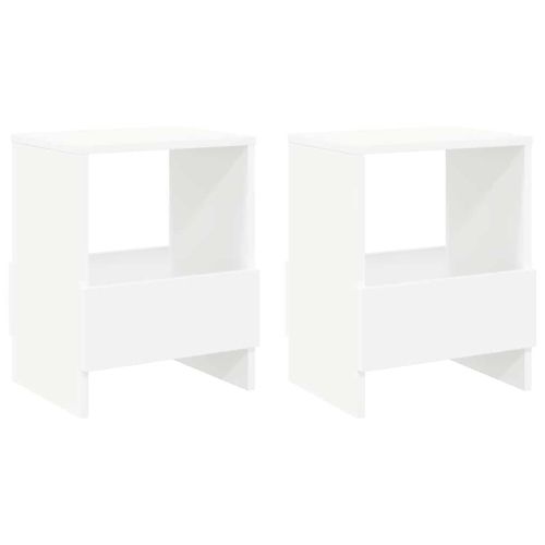 Етажерка за списания 2 pcs Бяло 35 x 30 x 45 см