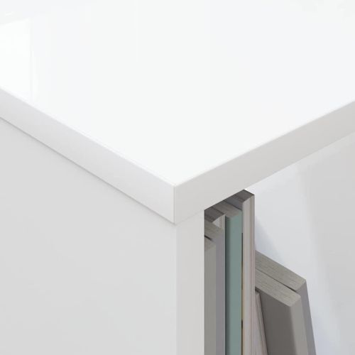 Етажерка за списания 2 pcs Бяло 35 x 30 x 45 см