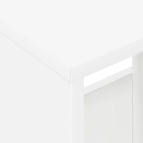 Етажерка за списания 2 pcs Бяло 35 x 30 x 45 см