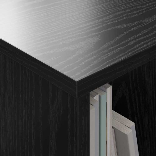 Етажерка за списания 2 pcs Черния дъб 35 x 30 x 45 см