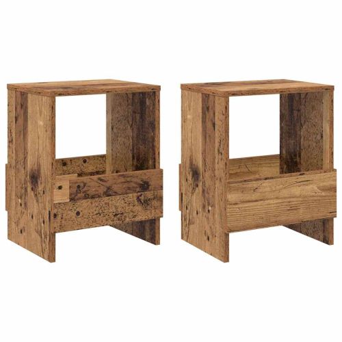 Етажерка за списания 2 pcs Старо дърво 35 x 30 x 45 см