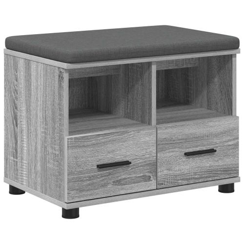 Пейка за коридор с възглавница Сив Сонома 60 x 38 x 46 см