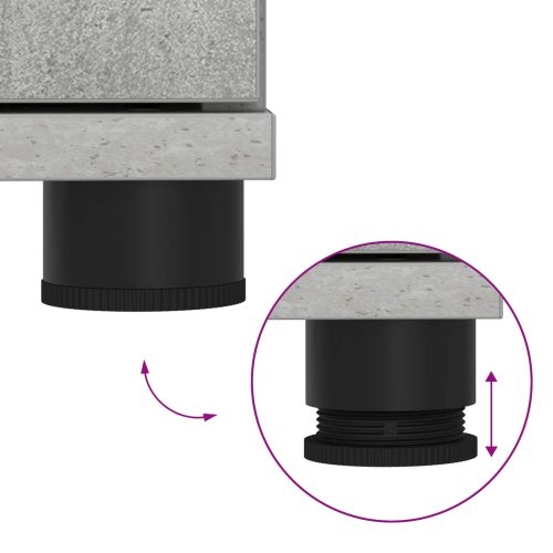 Пейка за коридор с възглавница Циментено сиво 80 x 38 x 46 см