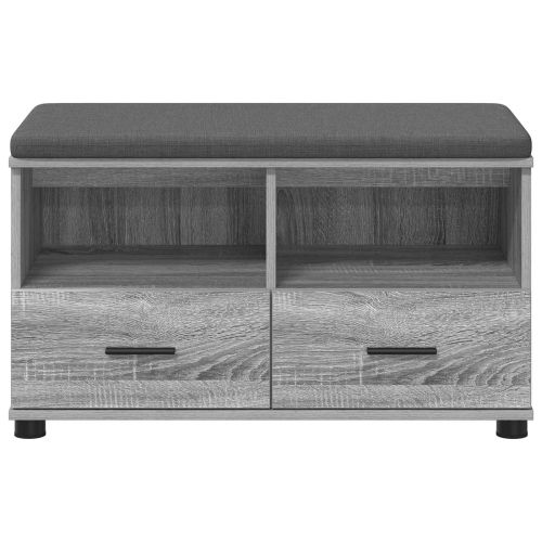 Пейка за коридор с възглавница Сив Сонома 80 x 38 x 46 см