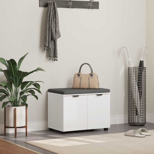 Пейка за коридор с възглавница с врата Бяло 60 x 38 x 46 см