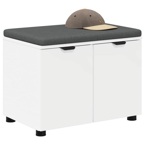 Пейка за коридор с възглавница с врата Бяло 60 x 38 x 46 см