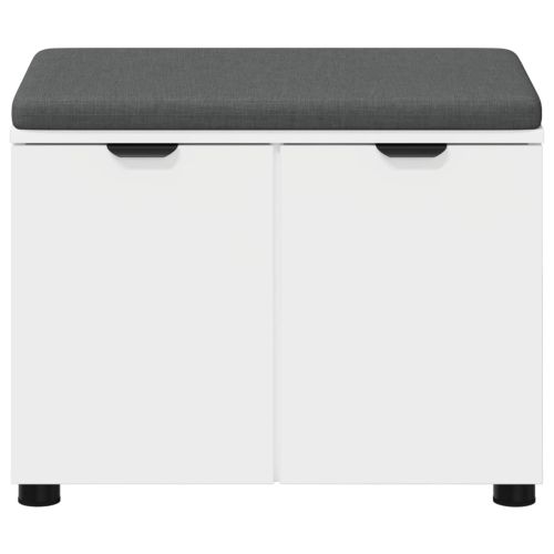 Пейка за коридор с възглавница с врата Бяло 60 x 38 x 46 см