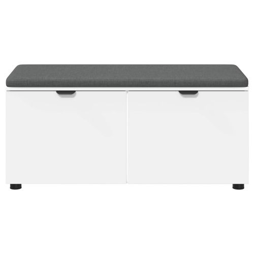 Пейка за коридор с възглавница с врата Бяло 100 x 38 x 46 см