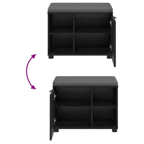 Пейка за коридор с възглавница Черния дъб 60 x 38 x 46 см