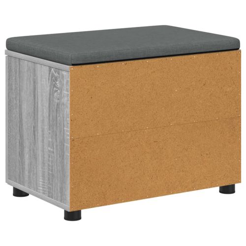 Пейка за коридор с възглавница Сив Сонома 60 x 38 x 46 см