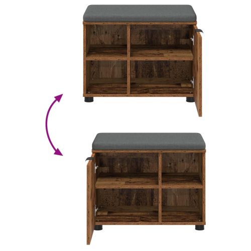 Пейка за коридор с възглавница Старо дърво 60 x 38 x 46 см