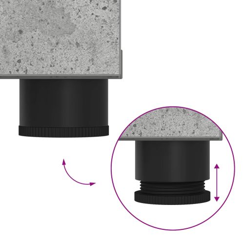 Пейка за коридор с възглавница Циментено сиво 80 x 38 x 46 см