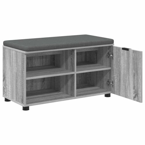 Пейка за коридор с възглавница Сив Сонома 80 x 38 x 46 см