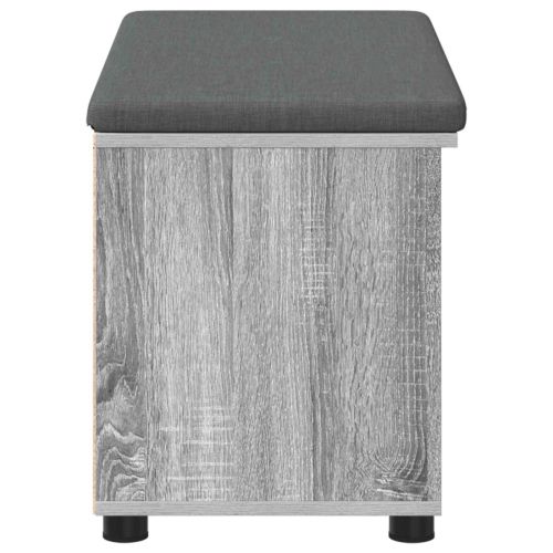 Пейка за коридор с възглавница Сив Сонома 80 x 38 x 46 см