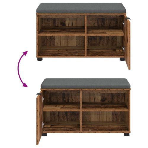 Пейка за коридор с възглавница Старо дърво 80 x 38 x 46 см