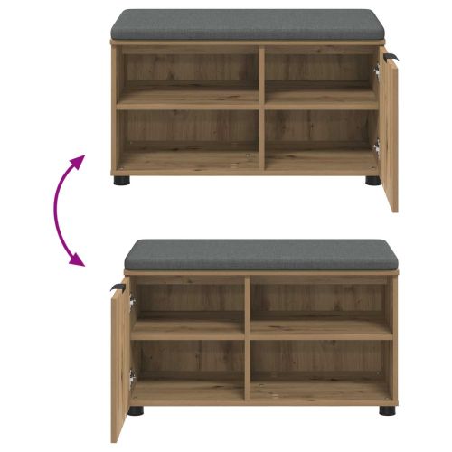 Пейка за коридор с възглавница Едноцветен Дъб 80 x 38 x 46 см