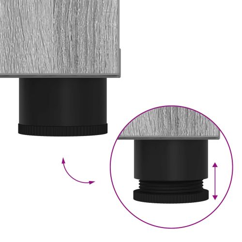 Пейка за коридор с възглавница Сив Сонома 100 x 38 x 46 см