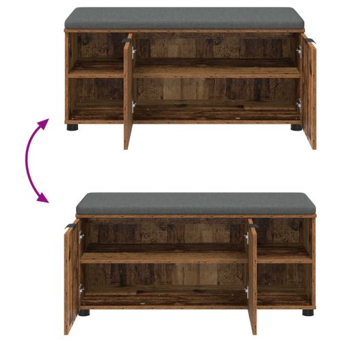 Пейка за коридор с възглавница Старо дърво 100 x 38 x 46 см