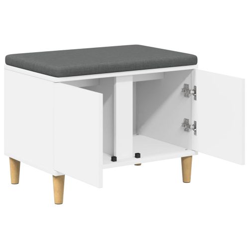 Пейка за коридор с възглавница с врата Бяло 60 x 38 x 46 см