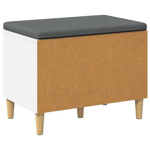 Пейка за коридор с възглавница с врата Бяло 60 x 38 x 46 см