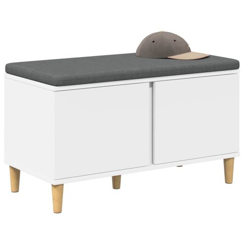 Пейка за коридор с възглавница с врата Бяло 60 x 38 x 46 см