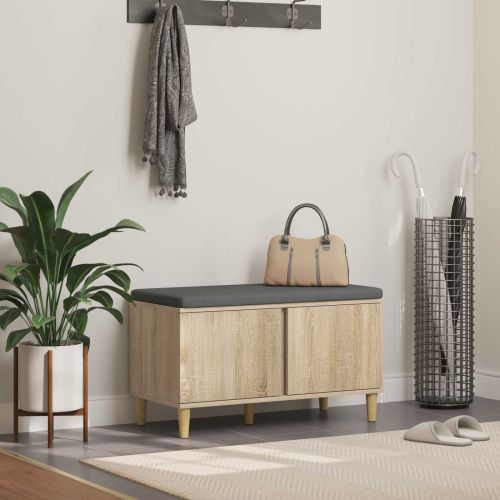 Пейка за коридор с възглавница Сонома дъб 60 x 38 x 46 см