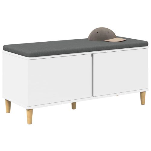 Пейка за коридор с възглавница с врата Бяло 60 x 38 x 46 см