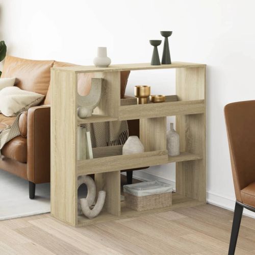 Разделител за стая, сонома дъб, 100x33x94,5 см, инженерно дърво