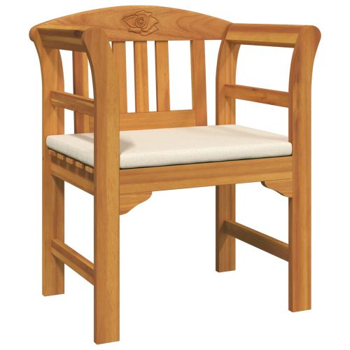 Комплект мебели 3 pcs Естествен Солидно акациево дърво