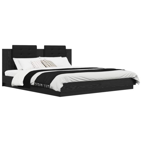 Леглова рамка с табла Черния дъб 180 x 200 cm Инженерно дърво