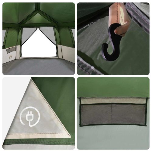 Бърза палатка ALTA Зелен 458 x 400 x 230 см Стомана