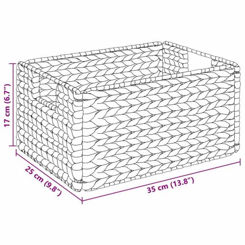 Кошници за съхранение 2 pcs Естествен 35 x 25 x 17 см