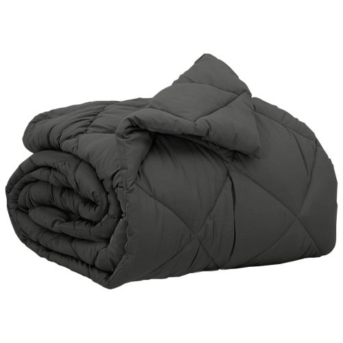 Пълно годишно юрганче Антрацит 200 x 140 cm Микрофибър