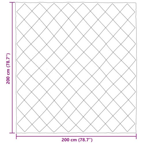 Пълно годишно юрганче Черно 200 x 200 cm Микрофибър