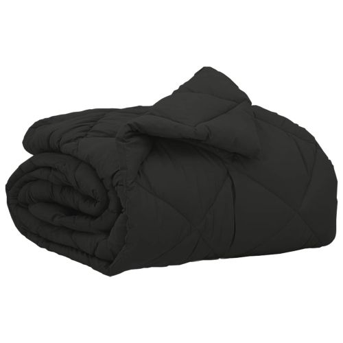 Пълно годишно юрганче Черно 220 x 135 см Микрофибър