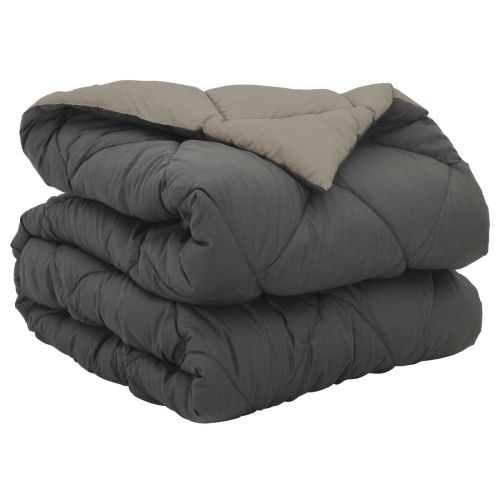 Пълно годишно юрганче Светло сиво и антрацит 200 x 155 см