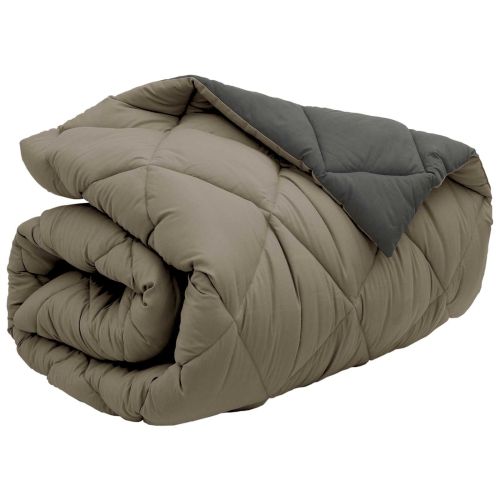 Зимен юрган Светло сиво и антрацит 220 x 140 cm Микрофибър