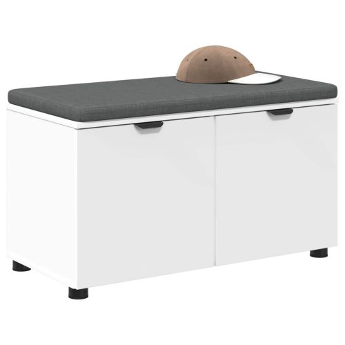 Пейка за коридор с възглавница с врата Бяло 80 x 46 x 46 см