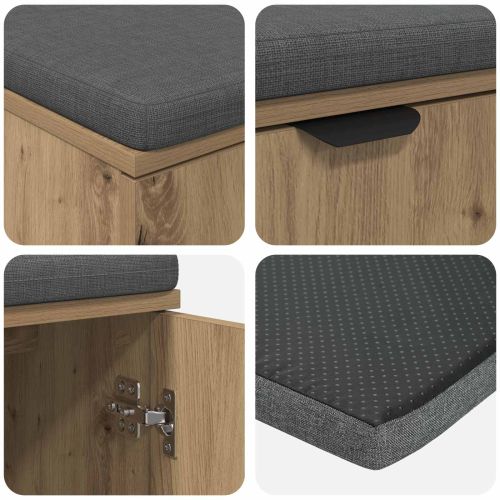 Пейка за коридор с възглавница с врата Дъб 80 x 46 x 46 см